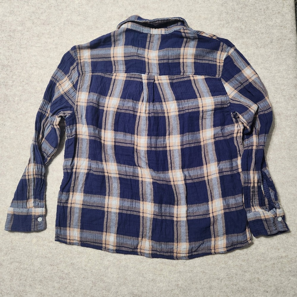 Aerie Womens‎ Flannel Shirt Small Plaid Long Sleeve Button Up Casual Top - Picture 8 of 8